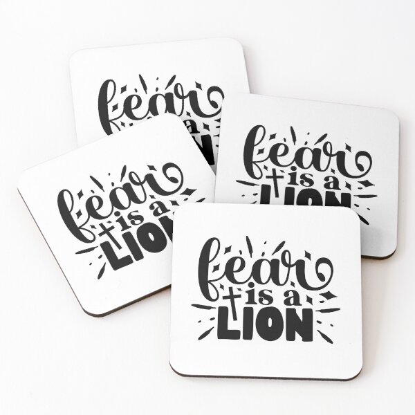 Item preview, Fear is a Lion" Christian Faith Lettering designed and sold by interdesigner.