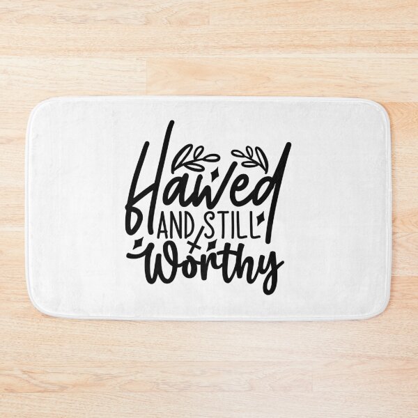 Item preview, Flawed and Still Worthy" Motivational Christian designed and sold by interdesigner.