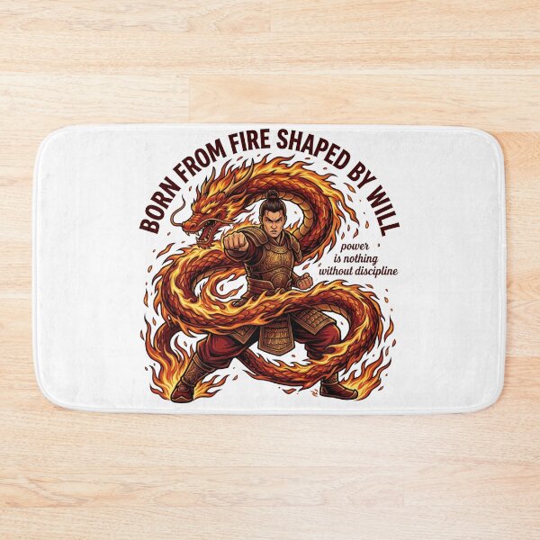 Item preview, Fire Dragon Warrior Eastern Martial Arts Elemental Fantasy designed and sold by LunaMarkos.