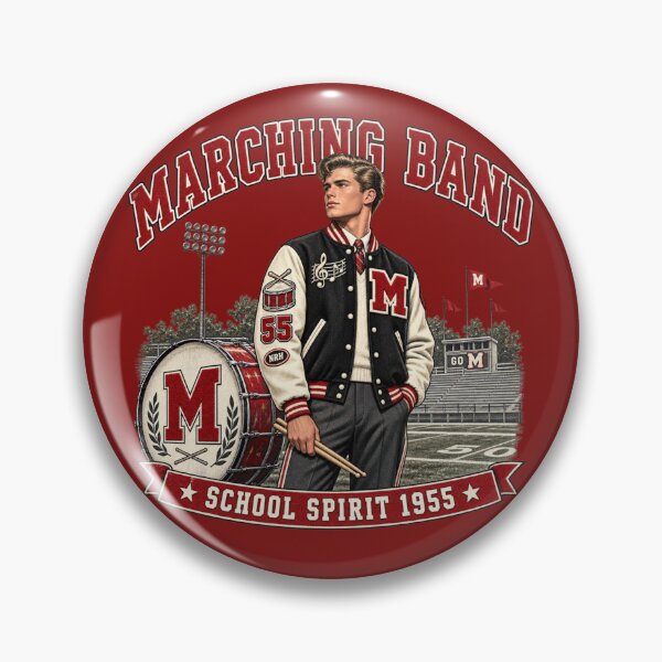 Item preview, Vintage 1955 Marching Band School Spirit designed and sold by Normandy Road Heritage™ - Vintage Garage Art.