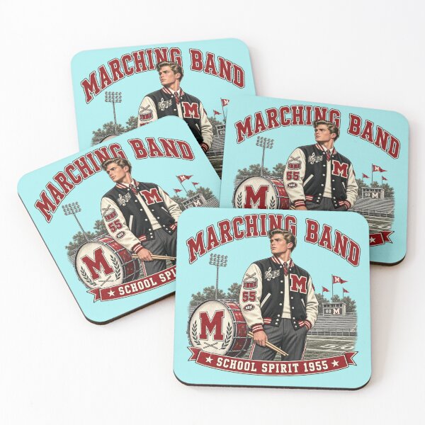 Item preview, Vintage 1955 Marching Band School Spirit designed and sold by Normandy Road Heritage™ - Vintage Garage Art.