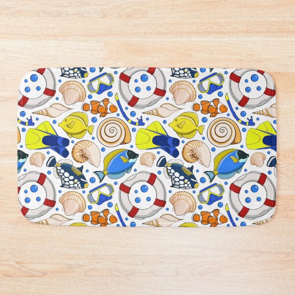 Item preview, Illustration with sea animals and objects designed and sold by RizikCat.