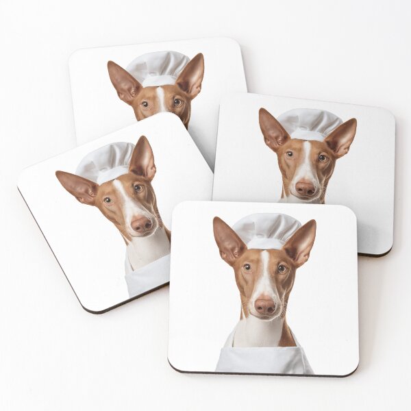Item preview, Ibizan Hound Chef Dog Funny Cooking Apron Hat Cute Pet Portrait designed and sold by LazyOwlStore.