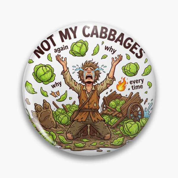 Item preview, Not My Cabbages Merchant Funny Eastern Comedy Humor designed and sold by LunaMarkos.
