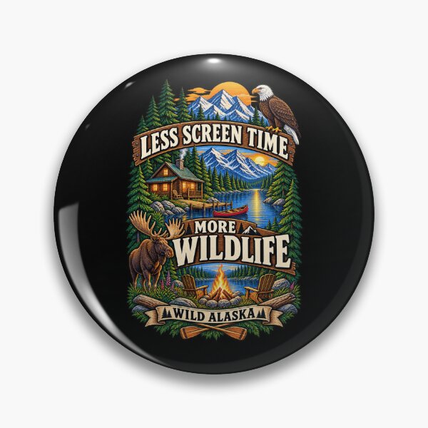 Item preview, Less Screen Time More Wildlife Alaska Wilderness designed and sold by MagicSD Designs.