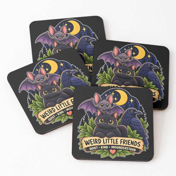 Item preview, Love The Misunderstood Bat Raven Cat Snake Spider Moth Frog designed and sold by DarkRelicStudio.