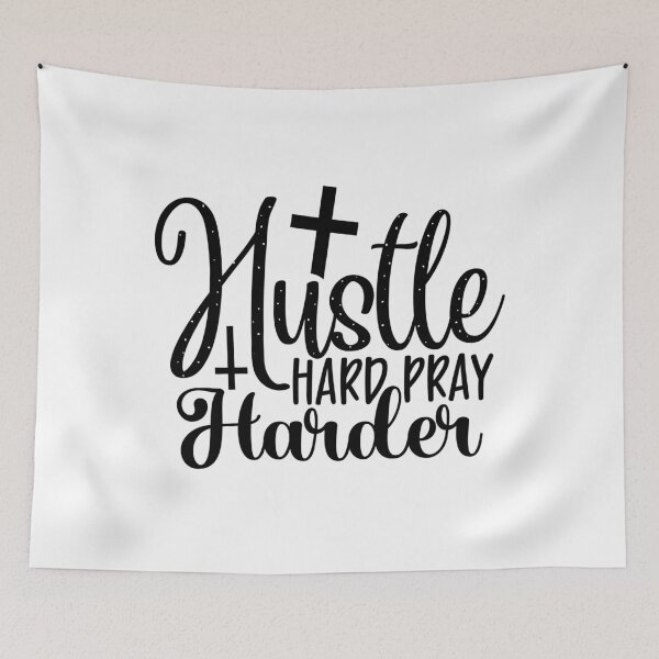 Item preview, Hustle Hard Pray Harder Faith-Based designed and sold by interdesigner.