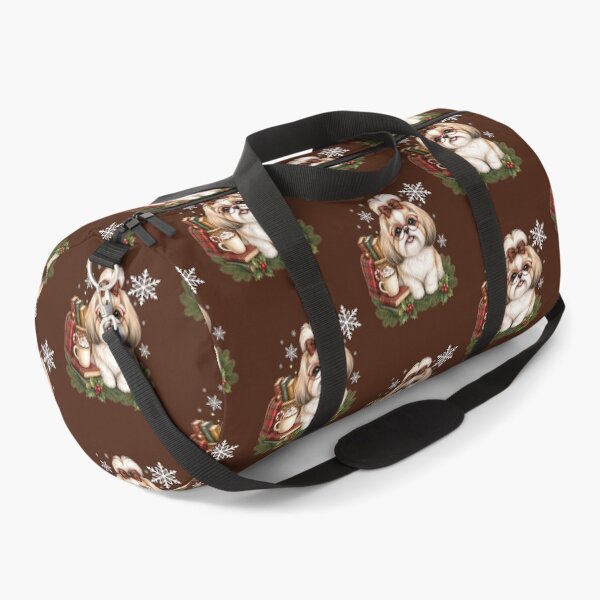 Item preview, Christmas Shih Tzu Glasses Cozy Winter Bookworm designed and sold by Cute & Sassy Custom Gifting Boutiques.