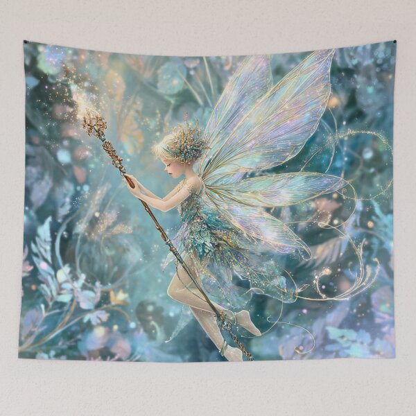 Item preview, Ethereal Fairy With Magical Wand designed and sold by Storybook Botanica.
