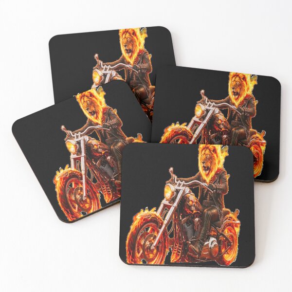 Item preview, BIKE RIDING LION GHOST RIDER designed and sold by ARTSBYSREMONTHO.