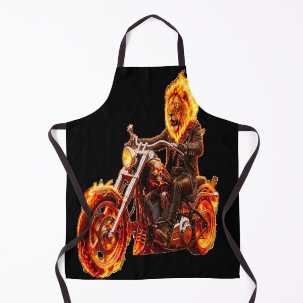 Item preview, BIKE RIDING LION GHOST RIDER designed and sold by ARTSBYSREMONTHO.