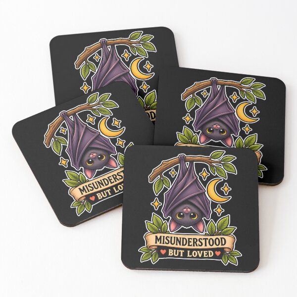 Item preview, Love The Misunderstood Bat Raven Cat Snake Spider Moth Frog designed and sold by DarkRelicStudio.