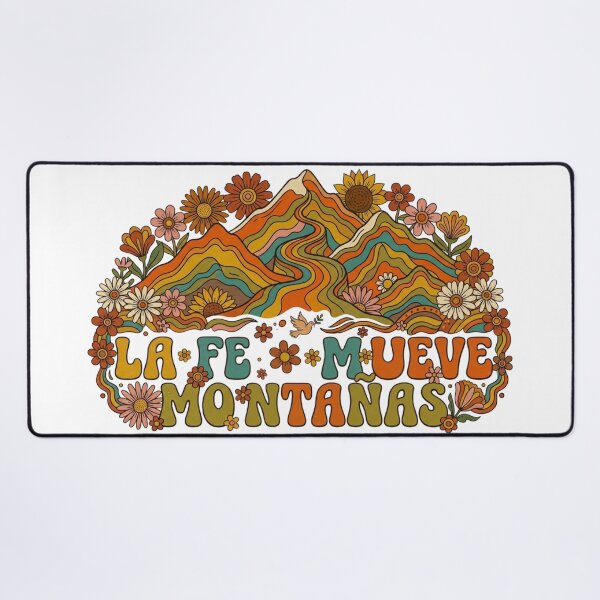 Item preview, Faith Moves Mountains Retro Groovy Style designed and sold by MantoSagrado.