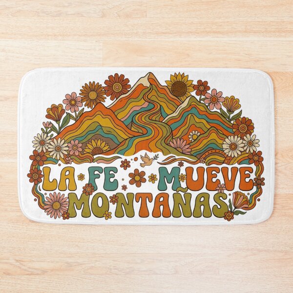 Item preview, Faith Moves Mountains Retro Groovy Style designed and sold by MantoSagrado.