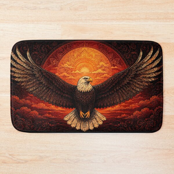 Item preview, Bald Eagle Mandala | Ornamental Eagle Animal Mandala Art | Sacred Geometry Wildlife Wall Art | Patriotic Eagle Illustration designed and sold by suryabumblee.