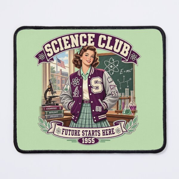 Item preview, Vintage 1955 Science Club School Spirit designed and sold by Normandy Road Heritage™ - Vintage Garage Art.