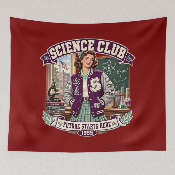 Item preview, Vintage 1955 Science Club School Spirit designed and sold by Normandy Road Heritage™ - Vintage Garage Art.