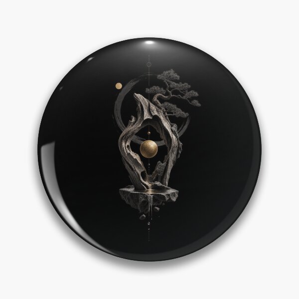 Item preview, Golden Balance — Bonsai Tree and Sacred Nature Surreal Art designed and sold by mari0n980.