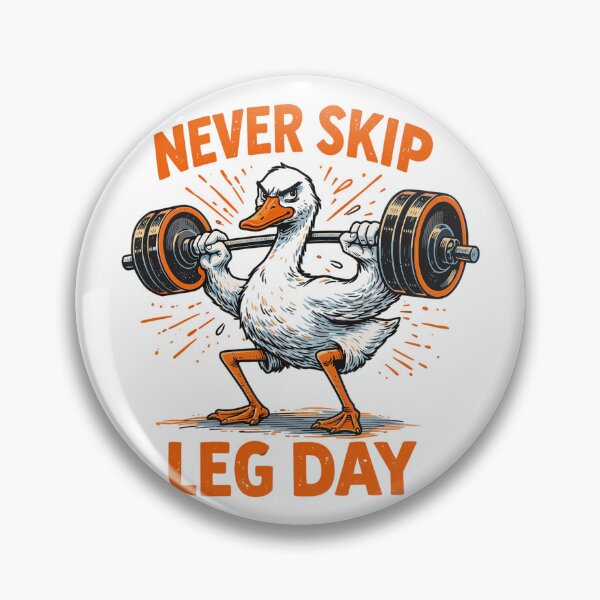 Artikelvorschau, Never Skip Leg Day – Lustige Gym Gans entworfen und verkauft von Pineapple-Tree.