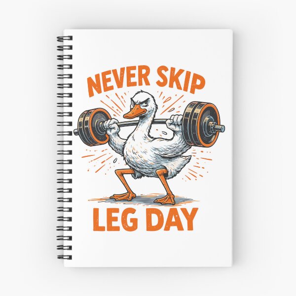 Item preview, Never Skip Leg Day – Funny Gym Goose designed and sold by Pineapple-Tree.