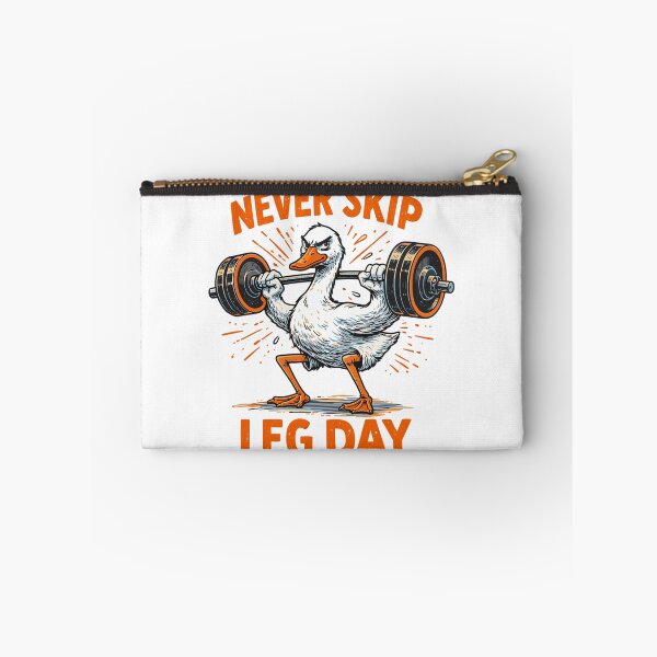 Item preview, Never Skip Leg Day – Funny Gym Goose designed and sold by Pineapple-Tree.