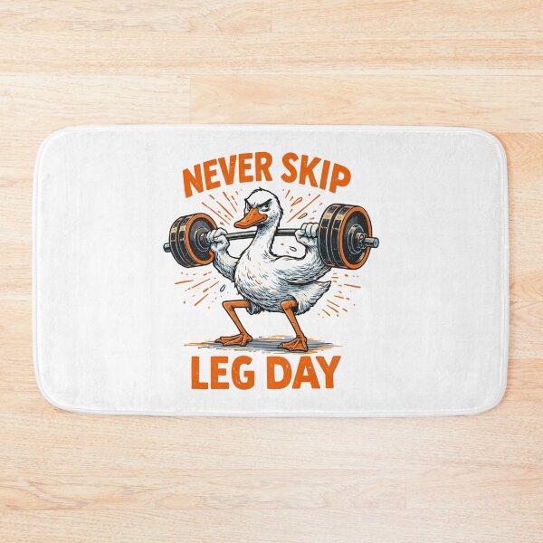 Item preview, Never Skip Leg Day – Funny Gym Goose designed and sold by Pineapple-Tree.