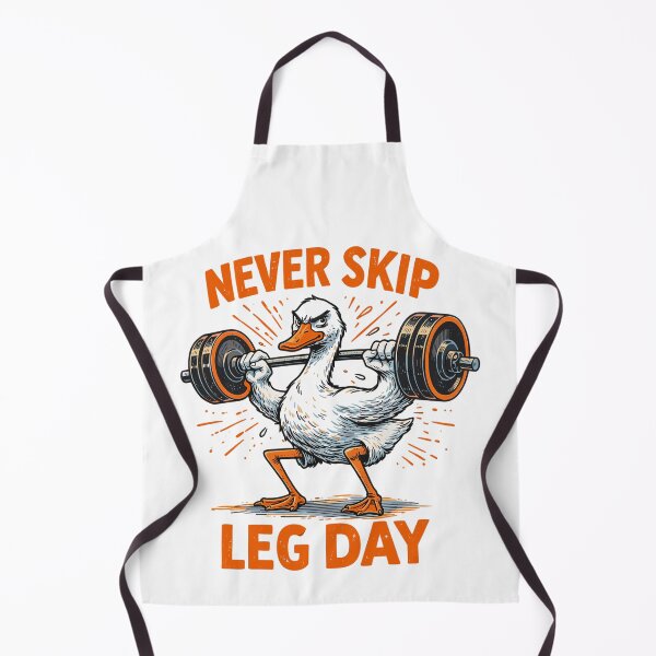 Artikelvorschau, Never Skip Leg Day – Lustige Gym Gans entworfen und verkauft von Pineapple-Tree.