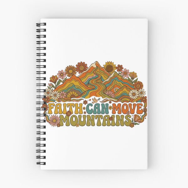 Item preview, Faith Can Move Mountains Retro Groovy Style designed and sold by MantoSagrado.