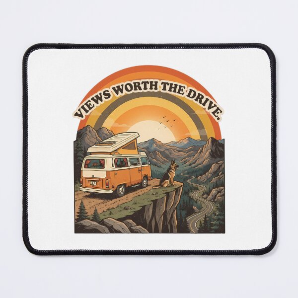 Item preview, Dog and Camper on Cliff Adventure Design designed and sold by SHOP-Corner.
