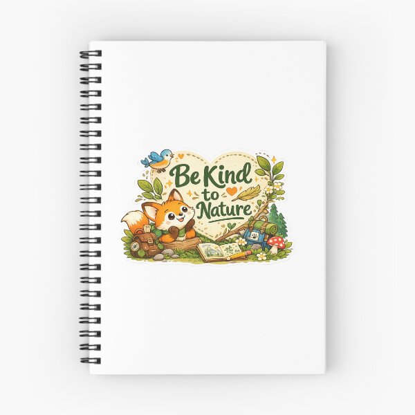 Item preview, Be Kind to Nature Cute Woodland Fox Sticker designed and sold by MohamedAbozaid1.