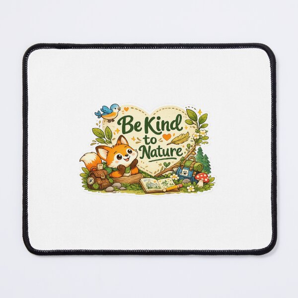 Item preview, Be Kind to Nature Cute Woodland Fox Sticker designed and sold by MohamedAbozaid1.