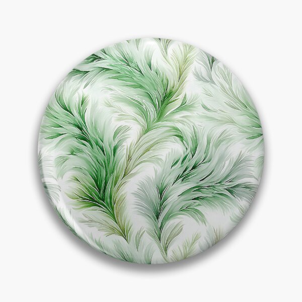 Item preview, Sage Green Watercolor Feathery Leaves Abstract Pattern designed and sold by Nine Lives Studio.