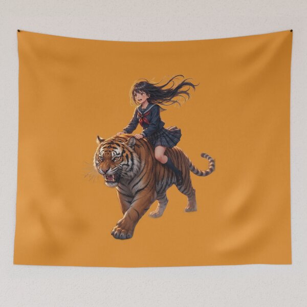 Item preview, Unstoppable Companion: Schoolgirl & Tiger designed and sold by BLUESKY11a.
