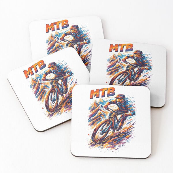 Item preview, MTB Downhill Mountain biker Abstract saying designed and sold by Pineapple-Tree.