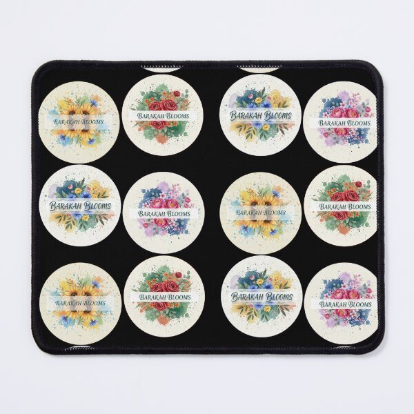 Item preview, Barakah Blooms Floral Sticker Set – Watercolor Flower Bundle designed and sold by D-Islamic.