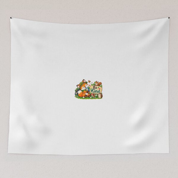 Item preview, Be Kind. Cute Fox Woodland Sticker designed and sold by MohamedAbozaid1.