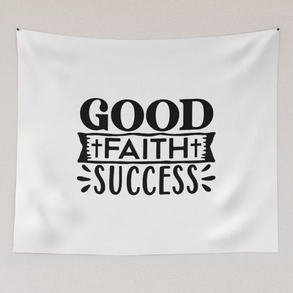 Item preview, Good Faith Success Christian Typography Graphic designed and sold by interdesigner.