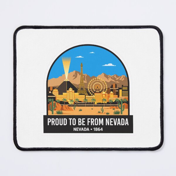 Item preview,  Proud To Be From Nevada Las Vegas Desert Mountains Vintage Badge designed and sold by Tininai.