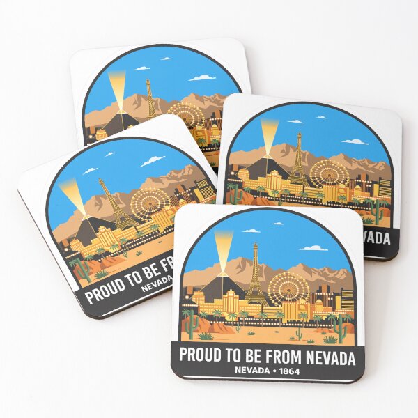 Item preview,  Proud To Be From Nevada Las Vegas Desert Mountains Vintage Badge designed and sold by Tininai.