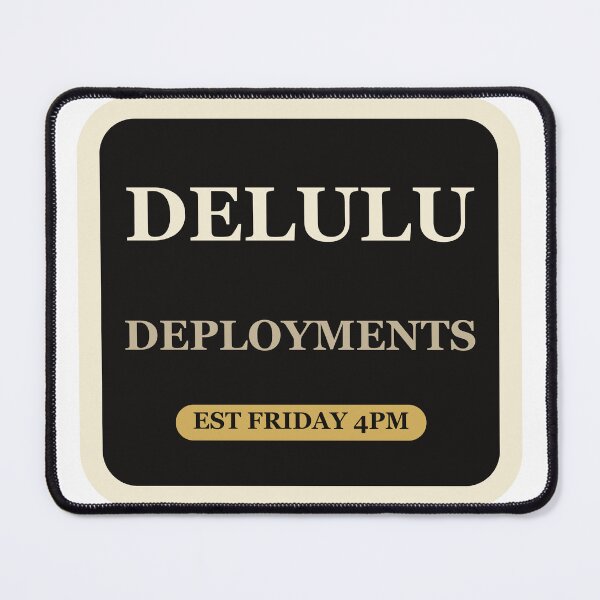 Item preview, Delulu Deployments Friday Fake Brand Sticker designed and sold by Power Designs.