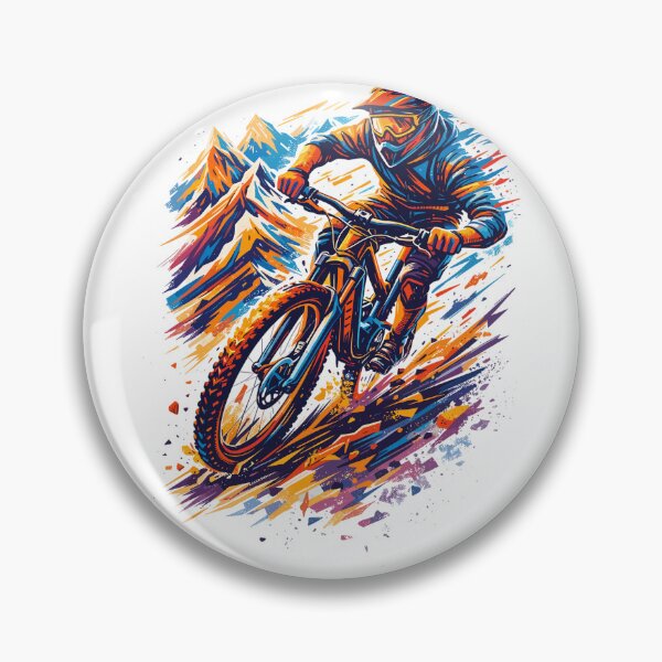 Item preview, Cool MTB downhill biker – abstract & fast designed and sold by Pineapple-Tree.
