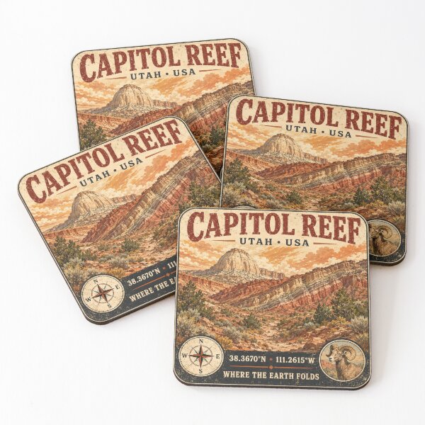 Item preview, Capitol Reef National Park Utah Vintage Travel designed and sold by naturalsurvival.