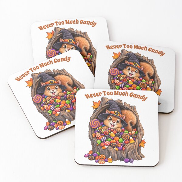 Item preview, Never Too Much Candy – Funny Squirrel Halloween Design designed and sold by Buli89.