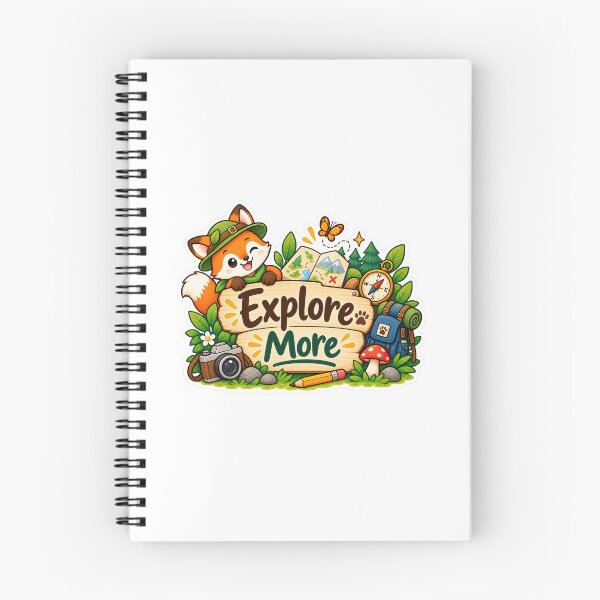 Item preview, Explore More Cute Fox Adventure Sticker designed and sold by MohamedAbozaid1.