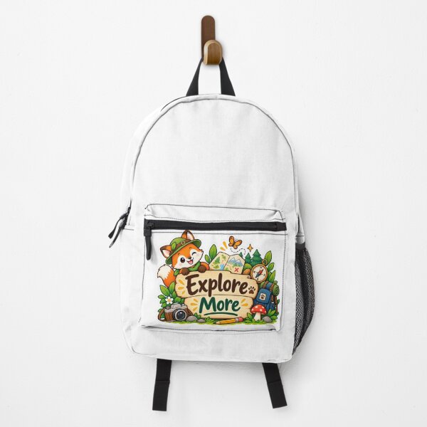Item preview, Explore More Cute Fox Adventure Sticker designed and sold by MohamedAbozaid1.