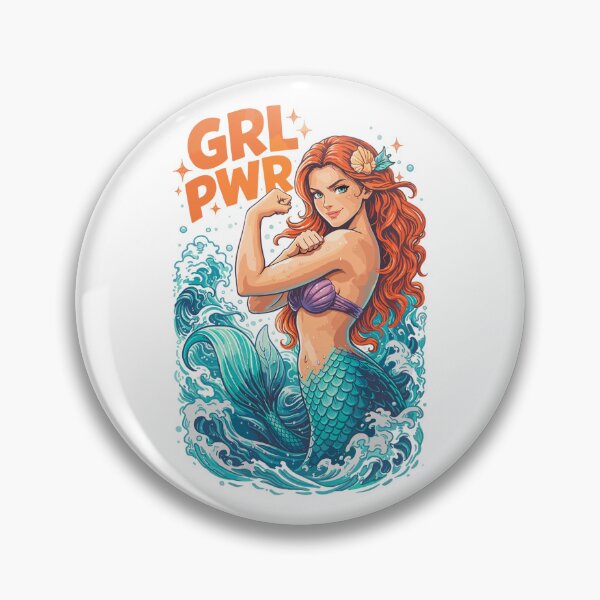 Item preview, GRL PWR Mermaid: Strong mermaid with muscles designed and sold by Pineapple-Tree.