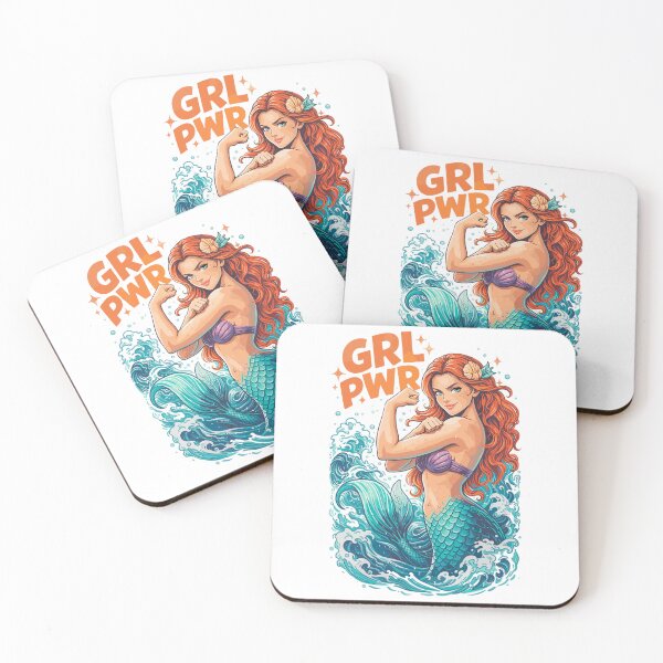 Item preview, GRL PWR Mermaid: Strong mermaid with muscles designed and sold by Pineapple-Tree.