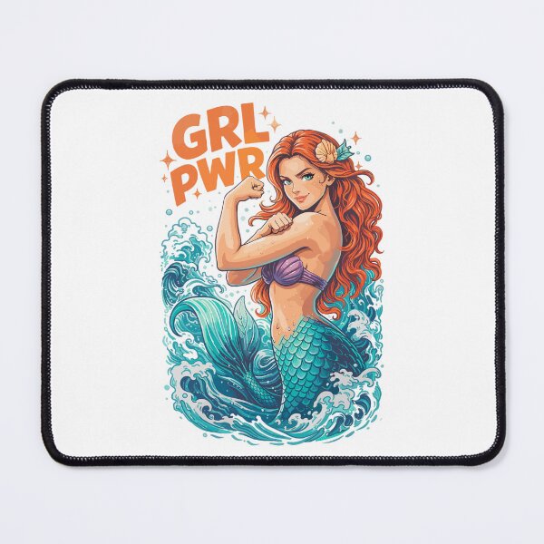 Item preview, GRL PWR Mermaid: Strong mermaid with muscles designed and sold by Pineapple-Tree.