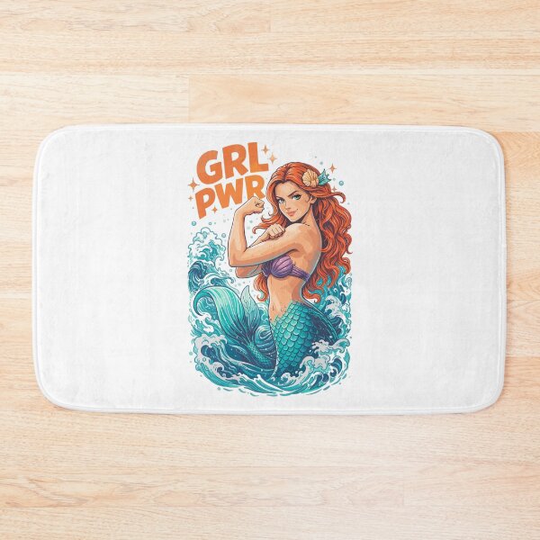 Item preview, GRL PWR Mermaid: Strong mermaid with muscles designed and sold by Pineapple-Tree.