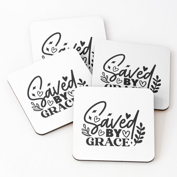 Item preview, Saved By Grace Christian Typography Graphic designed and sold by interdesigner.
